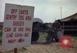 Image of sentry dogs Tan Son Nhut Air Force Base Vietnam, 1965, second 22 stock footage video 65675028512