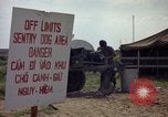 Image of sentry dogs Tan Son Nhut Air Force Base Vietnam, 1965, second 24 stock footage video 65675028512