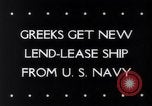 Image of President Roosevelt presents a Patrol Craft (USS P-622) to Greece Washington DC USA, 1944, second 3 stock footage video 65675028525