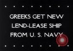 Image of President Roosevelt presents a Patrol Craft (USS P-622) to Greece Washington DC USA, 1944, second 4 stock footage video 65675028525