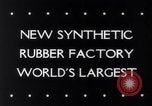Image of rubber factory United States USA, 1943, second 3 stock footage video 65675028526