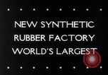 Image of rubber factory United States USA, 1943, second 5 stock footage video 65675028526