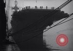 Image of USS Enterprise CV-6 returns from World War 2 Southampton England United Kingdom, 1945, second 7 stock footage video 65675028532