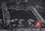 Image of USS Enterprise CV-6 returns from World War 2 Southampton England United Kingdom, 1945, second 10 stock footage video 65675028532