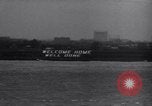 Image of USS Enterprise CV-6 returns from World War 2 Southampton England United Kingdom, 1945, second 55 stock footage video 65675028532