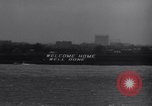 Image of USS Enterprise CV-6 returns from World War 2 Southampton England United Kingdom, 1945, second 58 stock footage video 65675028532