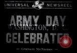 Standbild Armee Tag Feier Washington DC USA, 1941, aus Sekunde 7 historischem Filmmaterial Videoclip 65675028536