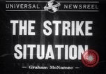 Image of factory workers strike and fight Dearborn Michigan USA, 1941, second 1 stock footage video 65675028543
