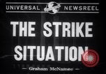 Image of factory workers strike and fight Dearborn Michigan USA, 1941, second 5 stock footage video 65675028543