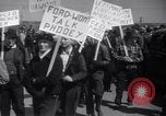 Image of factory workers strike and fight Dearborn Michigan USA, 1941, second 15 stock footage video 65675028543