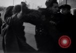 Image of factory workers strike and fight Dearborn Michigan USA, 1941, second 42 stock footage video 65675028543