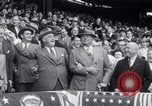 Image of President Franklin Roosevelt attends opening day baseball game Washington DC USA, 1941, second 26 stock footage video 65675028552