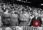 Image of President Franklin Roosevelt attends opening day baseball game Washington DC USA, 1941, second 27 stock footage video 65675028552