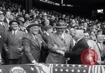 Image of President Franklin Roosevelt attends opening day baseball game Washington DC USA, 1941, second 31 stock footage video 65675028552