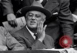 Image of President Franklin Roosevelt attends opening day baseball game Washington DC USA, 1941, second 53 stock footage video 65675028552