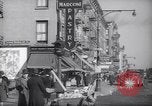 Image of Street scene in Little Italy New York City USA, 1941, second 6 stock footage video 65675028562