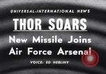 Standbild Thor Rakete Cape Canaveral Florida USA, 1958, aus Sekunde 17 historischem Filmmaterial Videoclip 65675028584