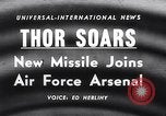 Standbild Thor Rakete Cape Canaveral Florida USA, 1958, aus Sekunde 19 historischem Filmmaterial Videoclip 65675028584