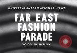 Image of fashion parade Malaya, 1958, second 3 stock footage video 65675028588