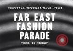 Image of fashion parade Malaya, 1958, second 4 stock footage video 65675028588
