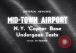 Standbild Hubschrauberlandeplatz auf dem Dach des Hochhauses New York City USA, 1964, aus Sekunde 1 historischem Filmmaterial Videoclip 65675028593