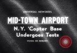 Standbild Hubschrauberlandeplatz auf dem Dach des Hochhauses New York City USA, 1964, aus Sekunde 5 historischem Filmmaterial Videoclip 65675028593