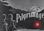 Image of Hindu Pilgrims traveling to the Kedarnath Mandir Temple India, 1939, second 15 stock footage video 65675028613