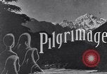Image of Hindu Pilgrims traveling to the Kedarnath Mandir Temple India, 1939, second 20 stock footage video 65675028613