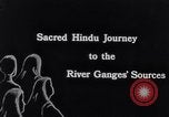 Image of Hindu Pilgrims traveling to the Kedarnath Mandir Temple India, 1939, second 31 stock footage video 65675028613