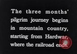 Image of Hindu pilgrimage to sources of Ganges River India, 1939, second 62 stock footage video 65675028615