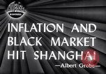 Standbild schwarz Marketing Shanghai China, 1946, aus Sekunde 4 historischem Filmmaterial Videoclip 65675028621