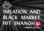 Standbild schwarz Marketing Shanghai China, 1946, aus Sekunde 6 historischem Filmmaterial Videoclip 65675028621