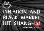 Standbild schwarz Marketing Shanghai China, 1946, aus Sekunde 7 historischem Filmmaterial Videoclip 65675028621