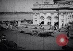 Image of Approach to the Old Howrah  bridge  Calcutta India, 1915, second 10 stock footage video 65675028626