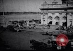 Image of Approach to the Old Howrah  bridge  Calcutta India, 1915, second 12 stock footage video 65675028626