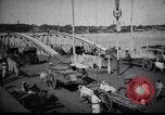 Image of Approach to the Old Howrah  bridge  Calcutta India, 1915, second 22 stock footage video 65675028626