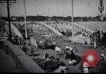 Image of Approach to the Old Howrah  bridge  Calcutta India, 1915, second 25 stock footage video 65675028626