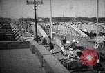 Image of Approach to the Old Howrah  bridge  Calcutta India, 1915, second 29 stock footage video 65675028626