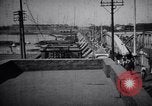 Image of Approach to the Old Howrah  bridge  Calcutta India, 1915, second 34 stock footage video 65675028626