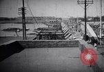Image of Approach to the Old Howrah  bridge  Calcutta India, 1915, second 35 stock footage video 65675028626