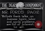 Image of Advertisement for Dearborn Independent Dearborn Michigan USA, 1920, second 25 stock footage video 65675028697