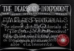 Image of Advertisement for Dearborn Independent Dearborn Michigan USA, 1920, second 61 stock footage video 65675028697