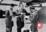 Standbild Kämpfer Messerschmitt Me-109 oder Me-110 Ärmelkanal Atlantischer Ozean, 1944, aus Sekunde 48 historischem Filmmaterial Videoclip 65675028707