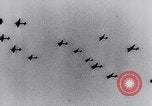 Image of German fighter aircraft shooting down US bombers Germany, 1944, second 5 stock footage video 65675028708