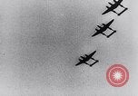 Image of German fighter aircraft shooting down US bombers Germany, 1944, second 19 stock footage video 65675028708