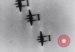 Image of German fighter aircraft shooting down US bombers Germany, 1944, second 20 stock footage video 65675028708