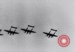 Image of German fighter aircraft shooting down US bombers Germany, 1944, second 21 stock footage video 65675028708