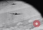 Image of German fighter aircraft shooting down US bombers Germany, 1944, second 38 stock footage video 65675028708