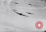 Image of German fighter aircraft shooting down US bombers Germany, 1944, second 42 stock footage video 65675028708