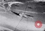 Image of German fighter aircraft shooting down US bombers Germany, 1944, second 43 stock footage video 65675028708